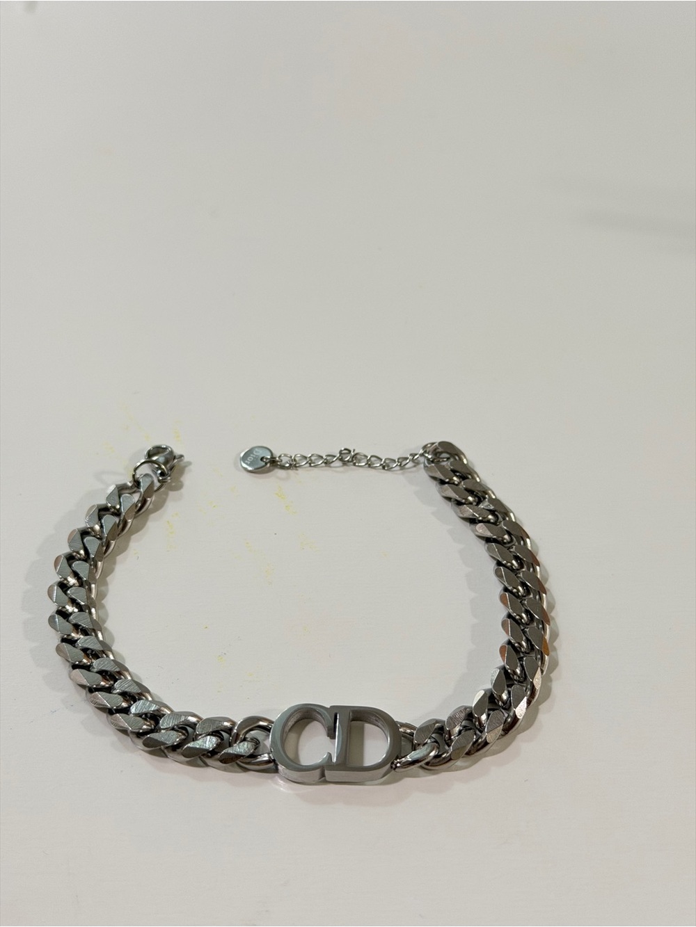 CD Silver Chain Bracelet